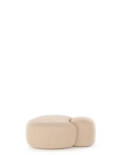 Sale Aaland pouf tessuto bouclé new stretch Divani E Pouf