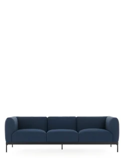 Discount Asia divano 3 posti (cotone plain) Divani E Pouf