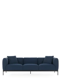 Discount Asia divano 3 posti (cotone plain) Divani E Pouf