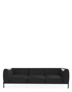 Outlet Asia leather divano 3 posti Divani E Pouf