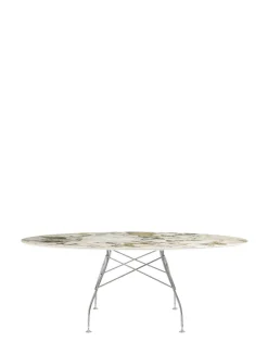 Online Glossy marmo ovale Tavoli