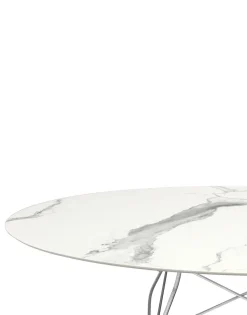 Sale Glossy marmo ovale Tavoli