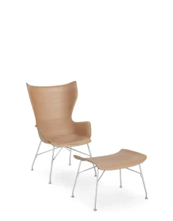 Discount K/wood legno slatted ash Poltrone