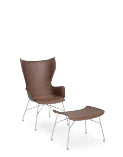 K/wood legno slatted ash Poltrone