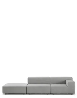 Outlet Plastics outdoor due posti + pouf Divani E Pouf