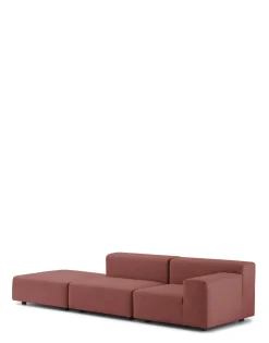 Clearance Plastics outdoor due posti + pouf Divani E Pouf