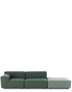 Hot Plastics outdoor liberty 2 posti + 1 pouf obi check Divani E Pouf