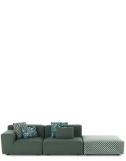 Hot Plastics outdoor liberty 2 posti + 1 pouf obi check Divani E Pouf