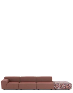 Hot Plastics outdoor liberty 3 posti + 1 pouf artemis Divani E Pouf