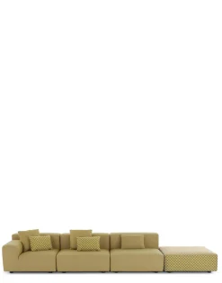 Discount Plastics outdoor liberty 3 posti + 1 pouf obi check Divani E Pouf