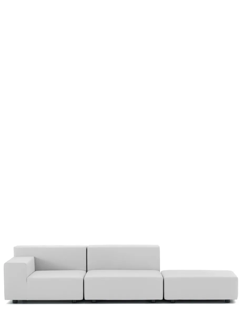 Hot Plastics tech fabric due posti + pouf Divani E Pouf