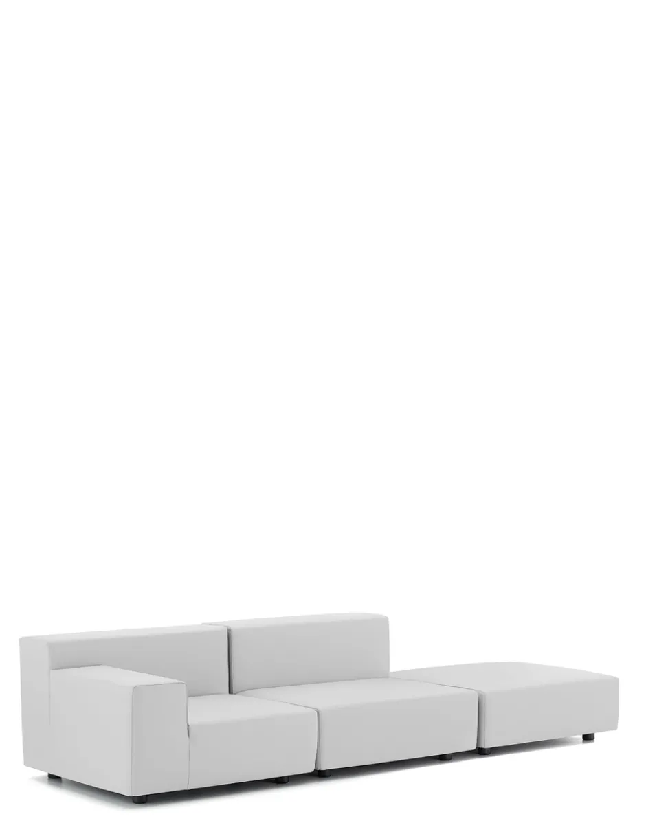 Hot Plastics tech fabric due posti + pouf Divani E Pouf