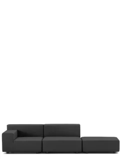 Sale Plastics tech fabric due posti + pouf Divani E Pouf