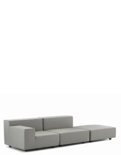 Plastics tech fabric due posti + pouf Divani E Pouf