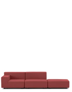 Best Plastics tech fabric due posti + pouf Divani E Pouf